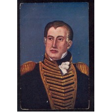 CENTENARIO 1810 - 1910 PATRIOTICA ANTIGUA TARJETA POSTAL PUBLICIDAD DE BAYER BUDAPEST, ALMIRANTE BROWN